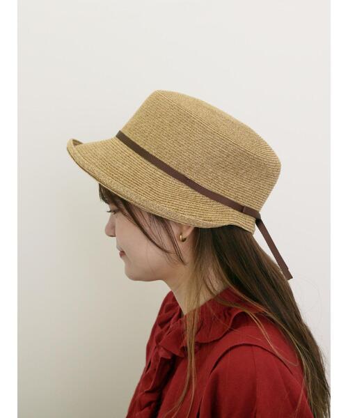 Samansa Mos2(サマンサ モスモス)の「【吸水速乾/消臭効果】ブレードハット(ハット・レディース・ブラウン/ベージュ・F)」の5枚目の写真