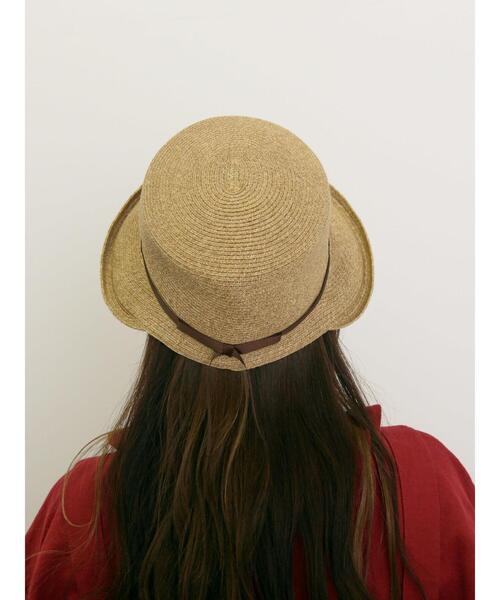 Samansa Mos2(サマンサ モスモス)の「【吸水速乾/消臭効果】ブレードハット(ハット・レディース・ブラウン/ベージュ・F)」の6枚目の写真