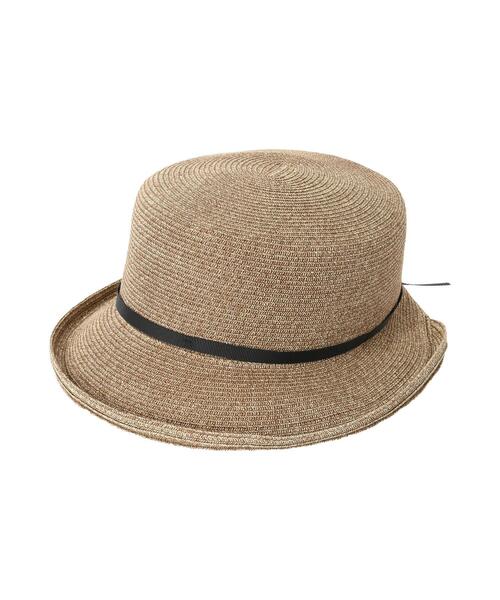 Samansa Mos2(サマンサ モスモス)の「【吸水速乾/消臭効果】ブレードハット(ハット・レディース・ブラウン/ベージュ・F)」の11枚目の写真