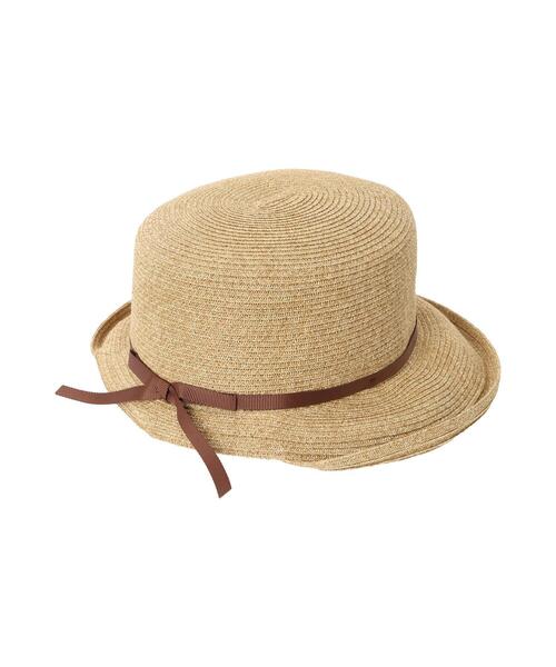 Samansa Mos2(サマンサ モスモス)の「【吸水速乾/消臭効果】ブレードハット(ハット・レディース・ブラウン/ベージュ・F)」の13枚目の写真