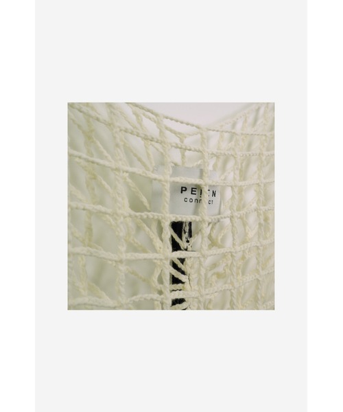 LOVE POMME POMME(ラブポムポム)の「String Knit Top(ニット/セーター・レディース・ホワイト・FREE)」の4枚目の写真