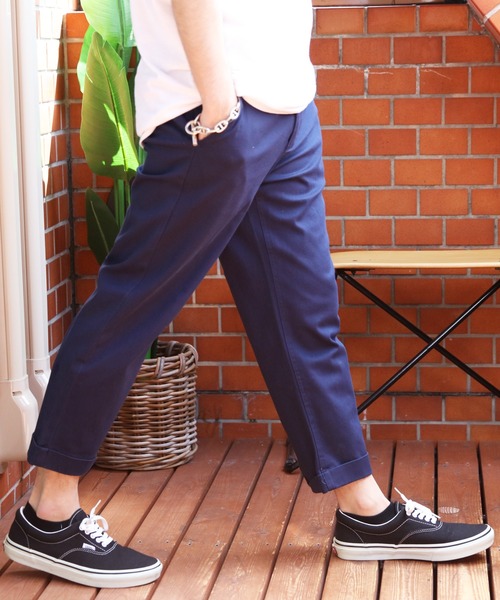 8(eight)(エイト)の「ストレッチチノクロップドパンツ(チノパンツ・メンズ・ブラック/ベージュ/ネイビー/グレー/レッド/チャコールグレー/ホワイト/オリーブ・SMALL/MEDIUM/X-LARGE/XX-LARGE/LARGE)」の7枚目の写真