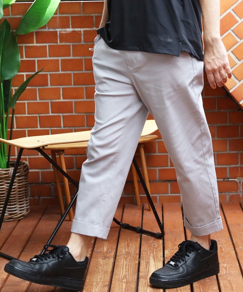 8(eight)(エイト)の「ストレッチチノクロップドパンツ(チノパンツ・メンズ・ブラック/ベージュ/ネイビー/グレー/レッド/チャコールグレー/ホワイト/オリーブ・SMALL/MEDIUM/X-LARGE/XX-LARGE/LARGE)」の4枚目の写真