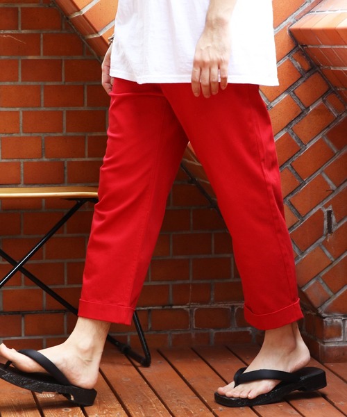 8(eight)(エイト)の「ストレッチチノクロップドパンツ(チノパンツ・メンズ・ブラック/ベージュ/ネイビー/グレー/レッド/チャコールグレー/ホワイト/オリーブ・SMALL/MEDIUM/X-LARGE/XX-LARGE/LARGE)」の8枚目の写真