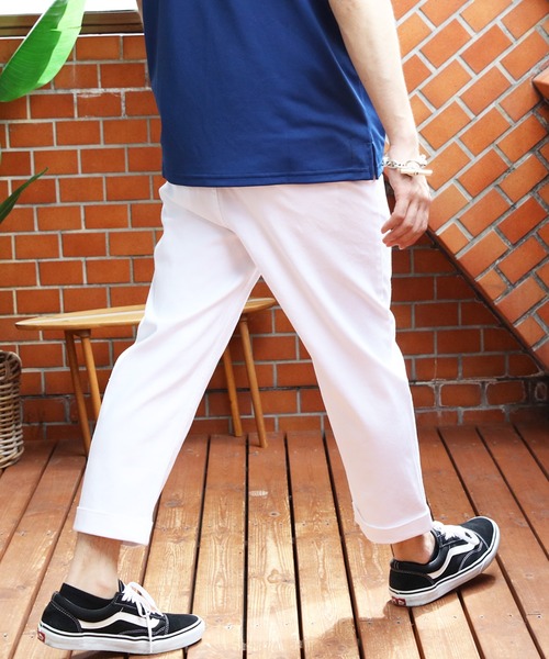 8(eight)(エイト)の「ストレッチチノクロップドパンツ(チノパンツ・メンズ・ブラック/ベージュ/ネイビー/グレー/レッド/チャコールグレー/ホワイト/オリーブ・SMALL/MEDIUM/X-LARGE/XX-LARGE/LARGE)」の2枚目の写真