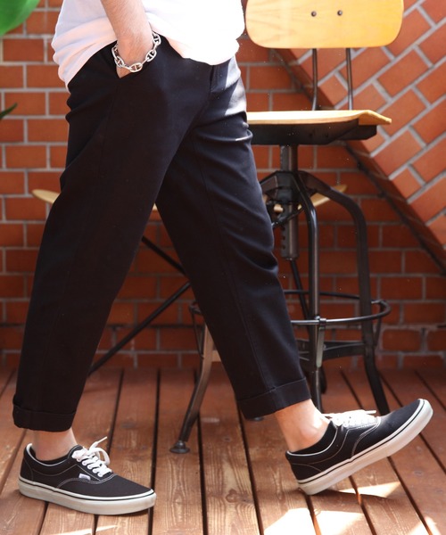 8(eight)(エイト)の「ストレッチチノクロップドパンツ(チノパンツ・メンズ・ブラック/ベージュ/ネイビー/グレー/レッド/チャコールグレー/ホワイト/オリーブ・SMALL/MEDIUM/X-LARGE/XX-LARGE/LARGE)」の13枚目の写真