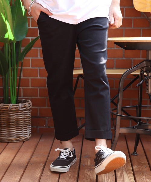 8(eight)(エイト)の「ストレッチチノクロップドパンツ(チノパンツ・メンズ・ブラック/ベージュ/ネイビー/グレー/レッド/チャコールグレー/ホワイト/オリーブ・SMALL/MEDIUM/X-LARGE/XX-LARGE/LARGE)」の11枚目の写真