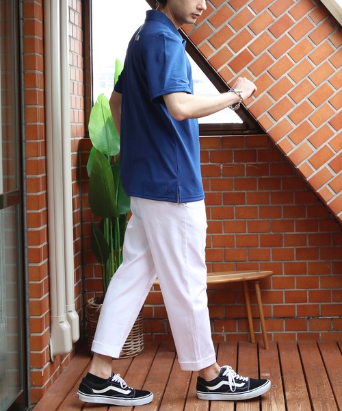 8(eight)(エイト)の「ストレッチチノクロップドパンツ(チノパンツ・メンズ・ブラック/ベージュ/ネイビー/グレー/レッド/チャコールグレー/ホワイト/オリーブ・SMALL/MEDIUM/X-LARGE/XX-LARGE/LARGE)」の9枚目の写真