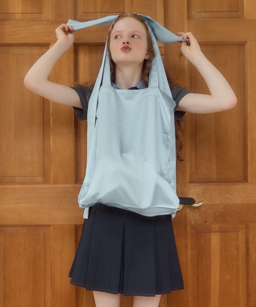 Birthday room(バースデイルーム)の「サテンリボントートバッグ/satin ribbon tote bag(トートバッグ・レディース・ブラック/シルバー/ライトブルー・FREE)」の2枚目の写真