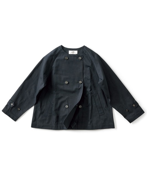 and myera（アンド マイラ）の「ａｎｄ　ｍｙｅｒａ　ダブルのノーカラージャケット（ノーカラージャケット・レディース・ブラック・L/M/LL/S）」の2枚目の写真