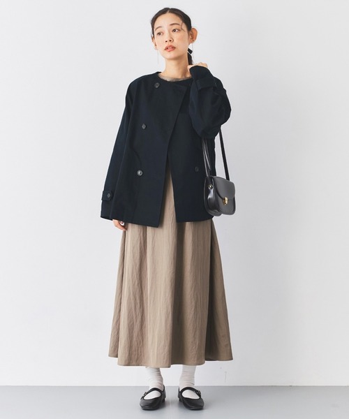 and myera（アンド マイラ）の「ａｎｄ　ｍｙｅｒａ　ダブルのノーカラージャケット（ノーカラージャケット・レディース・ブラック・L/M/LL/S）」の6枚目の写真