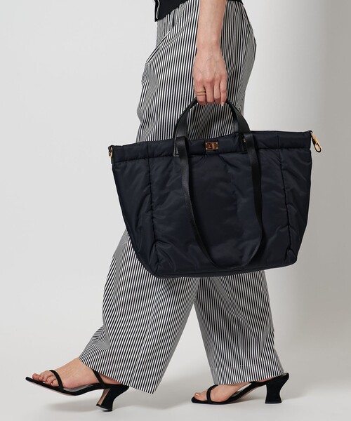 sita parantica(シータパランティカ)の「【別注】<sita parantica>ダブルハンドル トートバッグ(トートバッグ・レディース・ブラック/グレー系・FREE)」の4枚目の写真