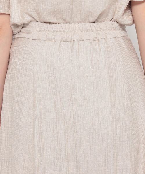 mysty woman（ミスティウーマン）の「楊柳フレアスカート 495785（スカート・レディース・ブラック/ベージュ・FREE）」の13枚目の写真