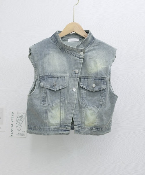 Miniministore（ミニミニストア）の「デニムベスト レディース デニムチョッキ（ベスト・レディース・ブルー・M/L）」の18枚目の写真