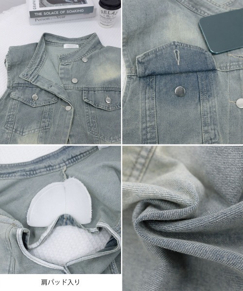 Miniministore（ミニミニストア）の「デニムベスト レディース デニムチョッキ（ベスト・レディース・ブルー・M/L）」の12枚目の写真