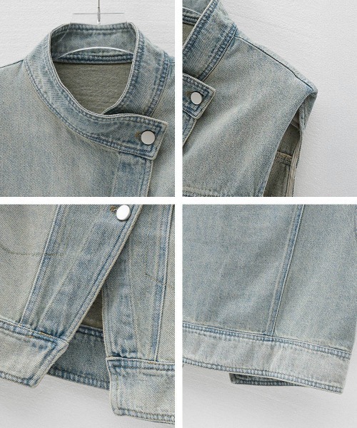Miniministore（ミニミニストア）の「デニムベスト レディース デニムチョッキ（ベスト・レディース・ブルー・M/L）」の17枚目の写真