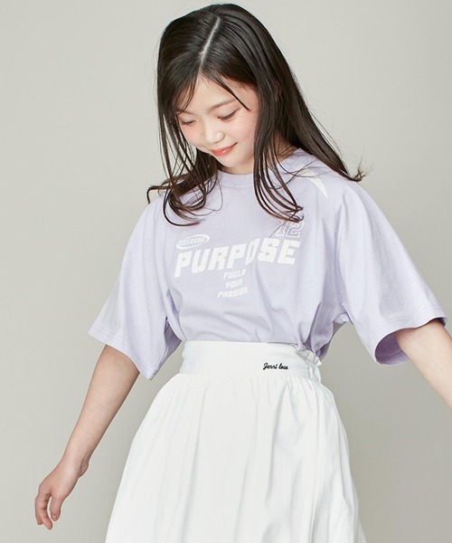 SISTER JENNI(SISTER JENNI)の「【コットン100%】ゲームシャツデザインビッグT(Tシャツ/カットソー・キッズ・ラベンダー/オフホワイト/ブラック・130cm/140cm/150cm/160cm)」の3枚目の写真
