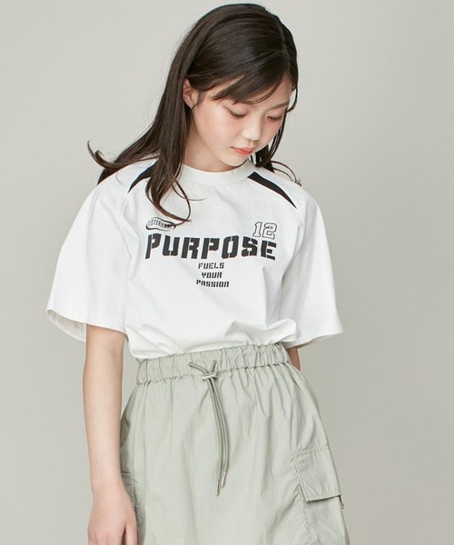 SISTER JENNI(SISTER JENNI)の「【コットン100%】ゲームシャツデザインビッグT(Tシャツ/カットソー・キッズ・ラベンダー/オフホワイト/ブラック・130cm/140cm/150cm/160cm)」の2枚目の写真