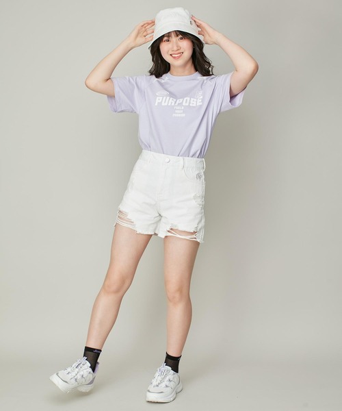 SISTER JENNI(SISTER JENNI)の「【コットン100%】ゲームシャツデザインビッグT(Tシャツ/カットソー・キッズ・ラベンダー/オフホワイト/ブラック・130cm/140cm/150cm/160cm)」の13枚目の写真