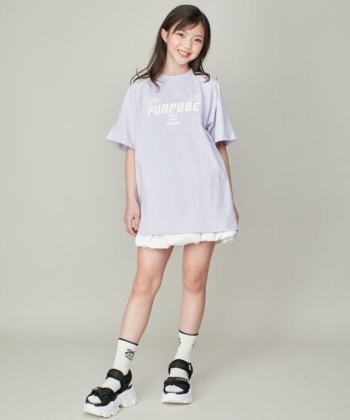 SISTER JENNI(SISTER JENNI)の「【コットン100%】ゲームシャツデザインビッグT(Tシャツ/カットソー・キッズ・ラベンダー/オフホワイト/ブラック・130cm/140cm/150cm/160cm)」の15枚目の写真