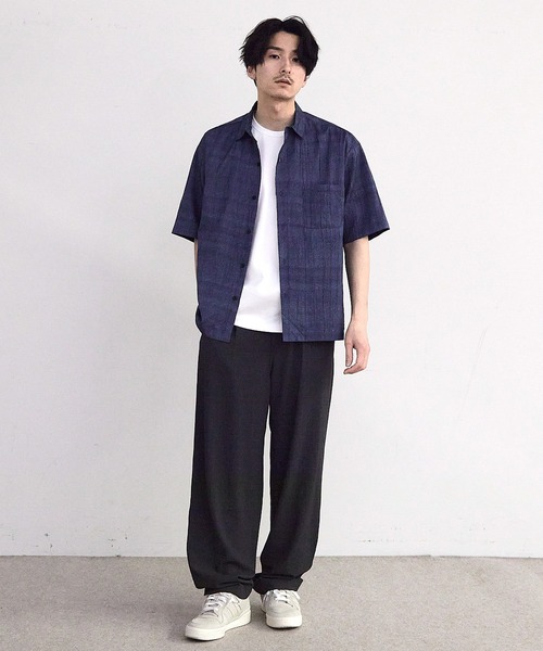 RATTLE TRAP(ラトルトラップ)の「デニムライクワッシャー半袖シャツ(シャツ/ブラウス・メンズ・ブラック/ネイビー・M/L)」の4枚目の写真