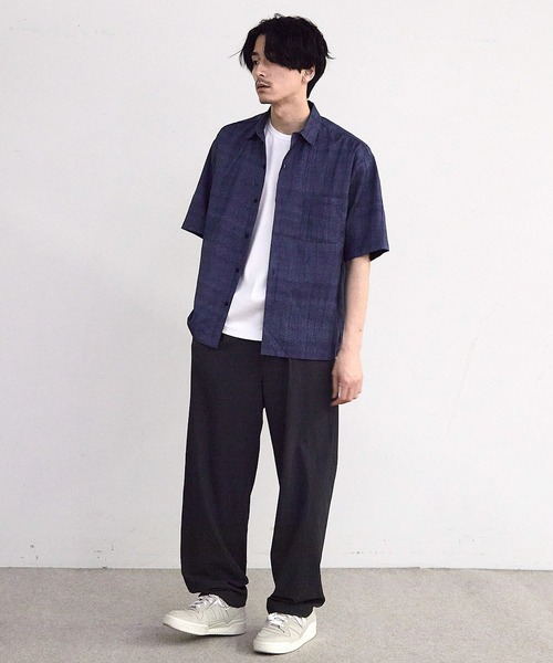 RATTLE TRAP(ラトルトラップ)の「デニムライクワッシャー半袖シャツ(シャツ/ブラウス・メンズ・ブラック/ネイビー・M/L)」の6枚目の写真