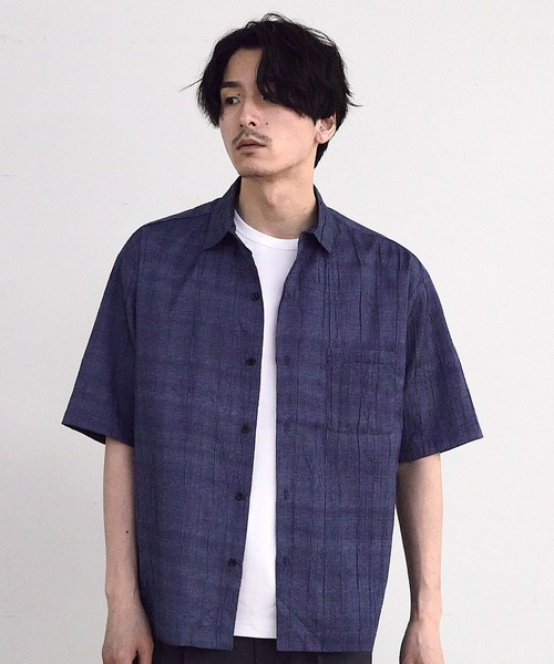 RATTLE TRAP(ラトルトラップ)の「デニムライクワッシャー半袖シャツ(シャツ/ブラウス・メンズ・ブラック/ネイビー・M/L)」の10枚目の写真