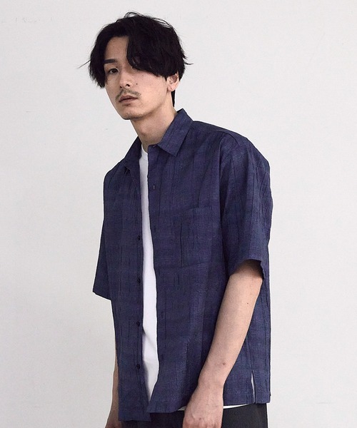 RATTLE TRAP(ラトルトラップ)の「デニムライクワッシャー半袖シャツ(シャツ/ブラウス・メンズ・ブラック/ネイビー・M/L)」の17枚目の写真