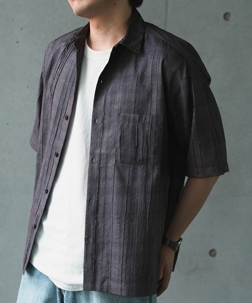 RATTLE TRAP(ラトルトラップ)の「デニムライクワッシャー半袖シャツ(シャツ/ブラウス・メンズ・ブラック/ネイビー・M/L)」の20枚目の写真