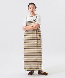 BEAMS BOY | マルチボーダー ワンピース(ワンピース)