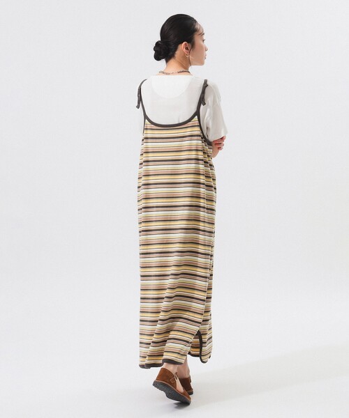 BEAMS BOY（ビームスボーイ）の「マルチボーダー ワンピース（ワンピース・レディース・ネイビー/イエロー/ミント・ONE SIZE）」の5枚目の写真