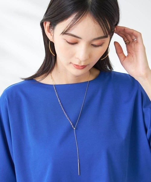 a.v.v（アーヴェヴェ）の「チェーンコンビスライドネックレス（ネックレス・レディース・ゴールド/シルバー・38）」の2枚目の写真