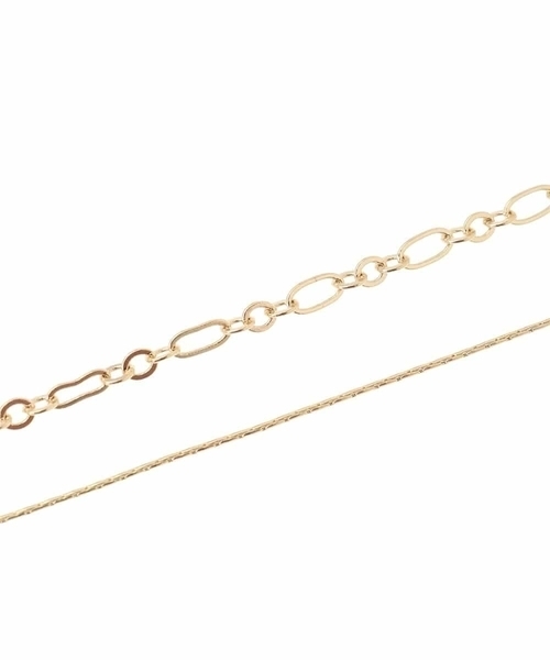a.v.v（アーヴェヴェ）の「チェーンコンビスライドネックレス（ネックレス・レディース・ゴールド/シルバー・38）」の11枚目の写真