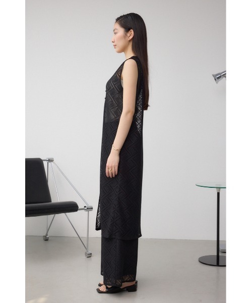 ベスト ジレ 「堀田茜さん着用アイテム」前後2WAYレースロングジレ レディース AZUL BY MOUSSY ベスト ジレ 「堀田茜さん着用アイテム」前後