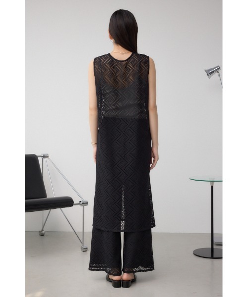 【ワイズ】ツイストジレ 変形 ロングベスト2 ブラック ロングジレ ブラック ロングジレ ベスト レディース トップス ロング 無地 ジレ・再販