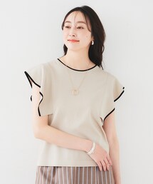 アンサンブル可能/8色展開】ミラノリブ ワイドボートネックプル