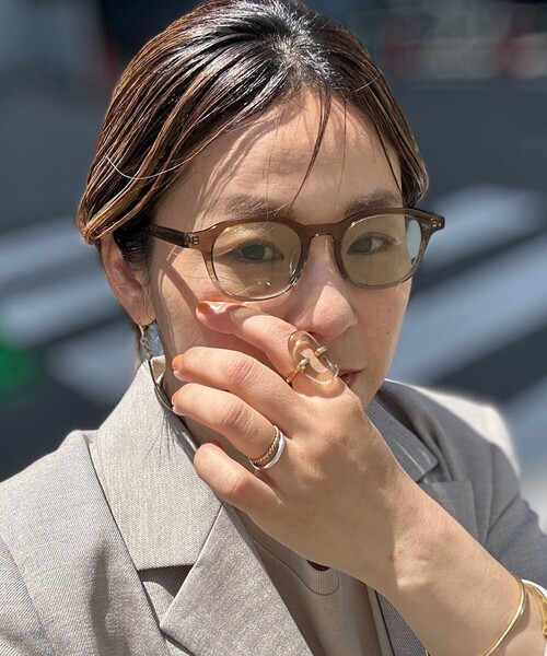 NOLLEY’S（ノーリーズ）の「ウェリントン型サングラス（サングラス・レディース・ライトカーキ/ライトブラウン/アッシュグレー/ライトグレー・FREE）」の6枚目の写真