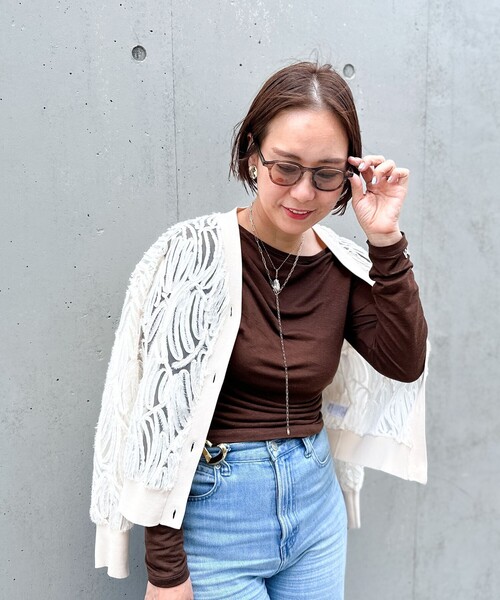 NOLLEY’S（ノーリーズ）の「ウェリントン型サングラス（サングラス・レディース・ライトカーキ/ライトブラウン/アッシュグレー/ライトグレー・FREE）」の9枚目の写真