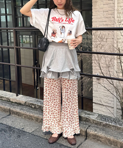 CIAOPANIC(チャオパニック)の「【ミニ/ミドル 2サイズ展開】ピグメンドダメージティアードスカート(スカート・レディース・グレー/チャコールグレー/ピンク・0/1)」の18枚目の写真