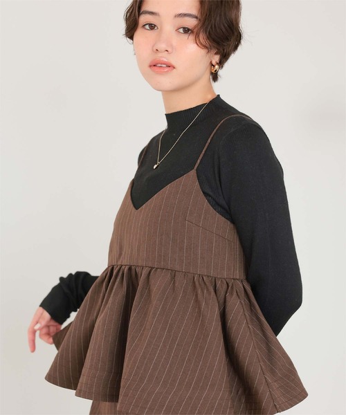 titivate（ティティベイト）の「チクチクしないウールブレンドプチハイネックリブニット（ニット/セーター・レディース・ブラック/オフホワイト/ライトグリーン/レッド/ライトグレー/ホワイト系その他・S/M/L/XL）」の4枚目の写真