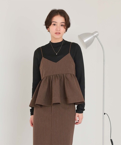 titivate（ティティベイト）の「チクチクしないウールブレンドプチハイネックリブニット（ニット/セーター・レディース・ブラック/オフホワイト/ライトグリーン/レッド/ライトグレー/ホワイト系その他・S/M/L/XL）」の21枚目の写真