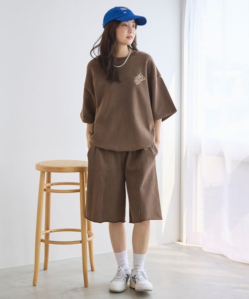 PBLIM（ページボーイリム）の「《UNISEX/セットアップ対応》ピグメントスウェットショートパンツ（その他パンツ・レディース・ブラウン/スミクロ・MEDIUM/LARGE）」の11枚目の写真