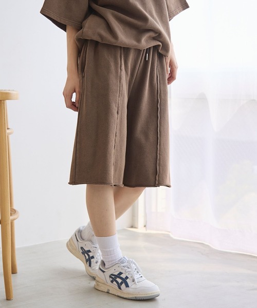 PBLIM（ページボーイリム）の「《UNISEX/セットアップ対応》ピグメントスウェットショートパンツ（その他パンツ・レディース・ブラウン/スミクロ・MEDIUM/LARGE）」の16枚目の写真