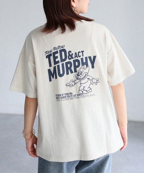 セール】ピグメントCATアップリケ刺繍Tシャツ（Tシャツ
