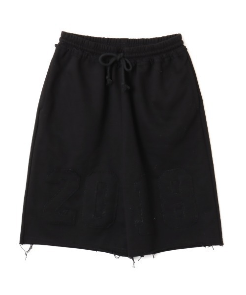 atmos pink(アトモスピンク)の「atmos pink Damaged Half Sweat Pants / アトモス ピンク ダメージ ハーフ スウェット パンツ(その他パンツ・レディース・カモフラージュ/ブラック・FREE)」の5枚目の写真