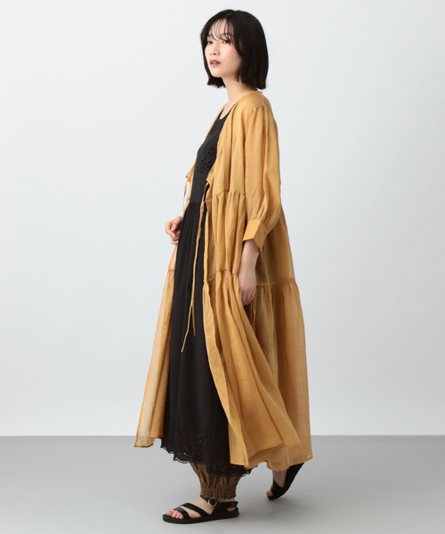 セール】《natural by clip》カットワーク刺繍キャミワンピース