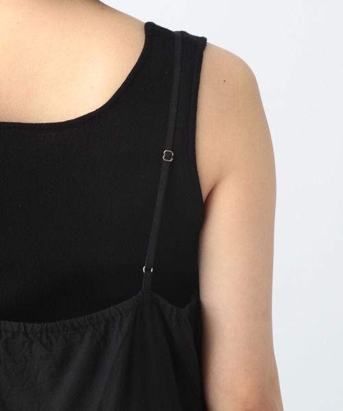 studio CLIP（スタディオクリップ）の「《natural by clip》カットワーク刺繍キャミワンピース（ワンピース・レディース・ブラック/オフホワイト・FREE）」の20枚目の写真