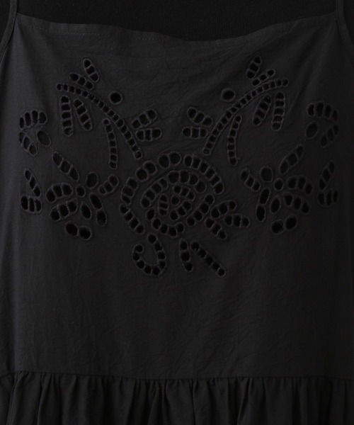 studio CLIP（スタディオクリップ）の「《natural by clip》カットワーク刺繍キャミワンピース（ワンピース・レディース・ブラック/オフホワイト・FREE）」の21枚目の写真