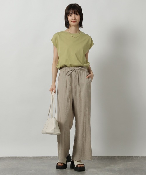 LAKOLE(ラコレ)の「【セットアップ対応・多機能付き】リネンライクイージーパンツ / 499166(その他パンツ・レディース・ブラウン/チャコールグレー/グレイッシュベージュ/オリーブ・FREE)」の15枚目の写真