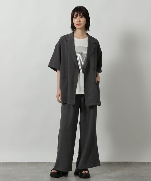 LAKOLE(ラコレ)の「【セットアップ対応・多機能付き】リネンライクイージーパンツ / 499166(その他パンツ・レディース・ブラウン/チャコールグレー/グレイッシュベージュ/オリーブ・FREE)」の5枚目の写真